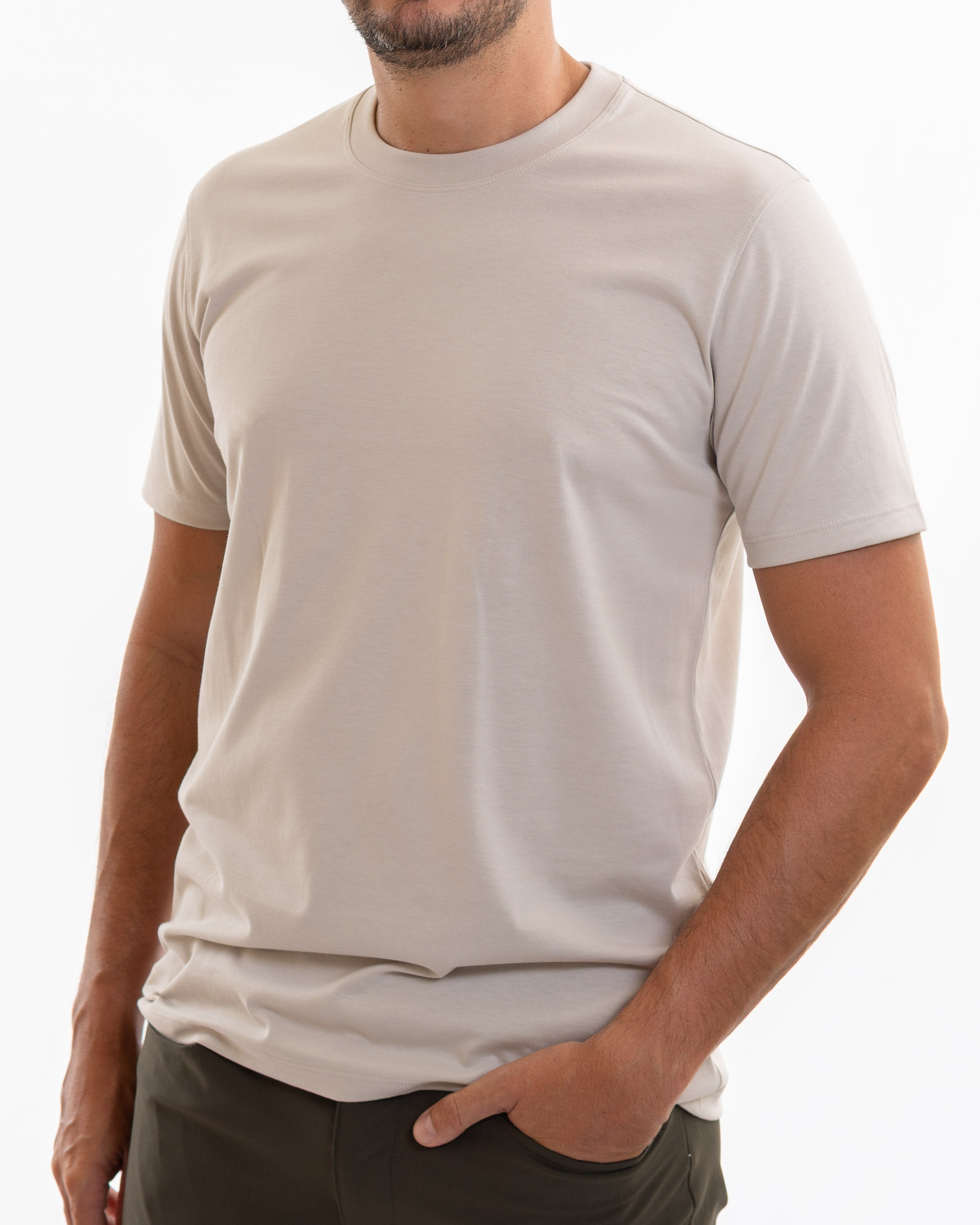 Clay pima cotton basic t-shirt