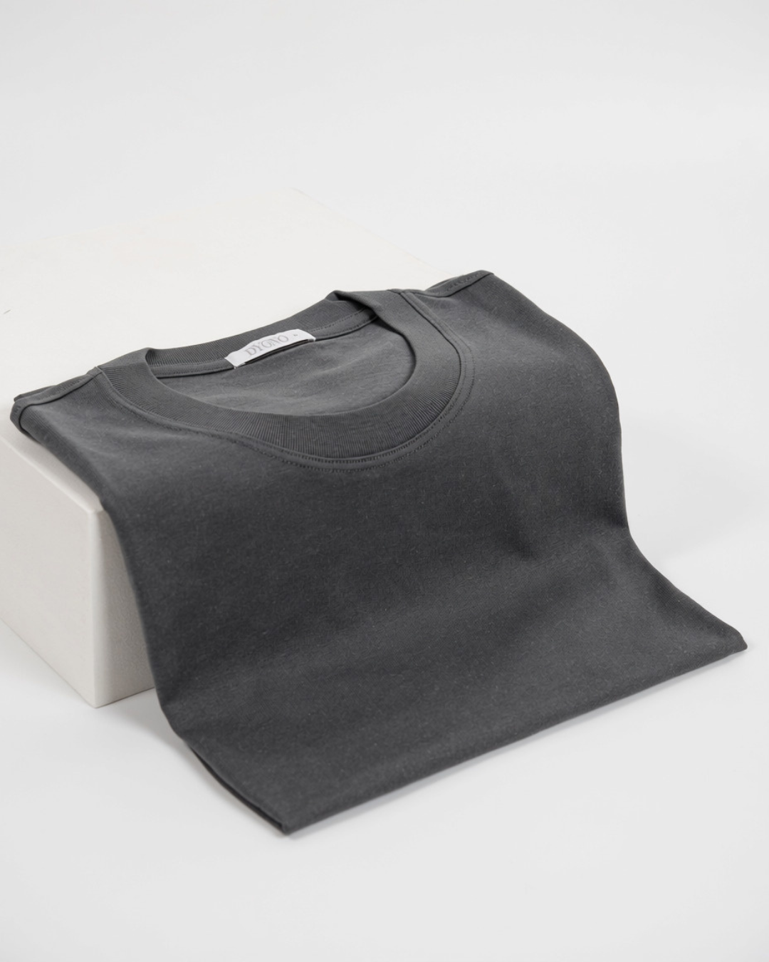 Grey pima cotton basic t-shirt