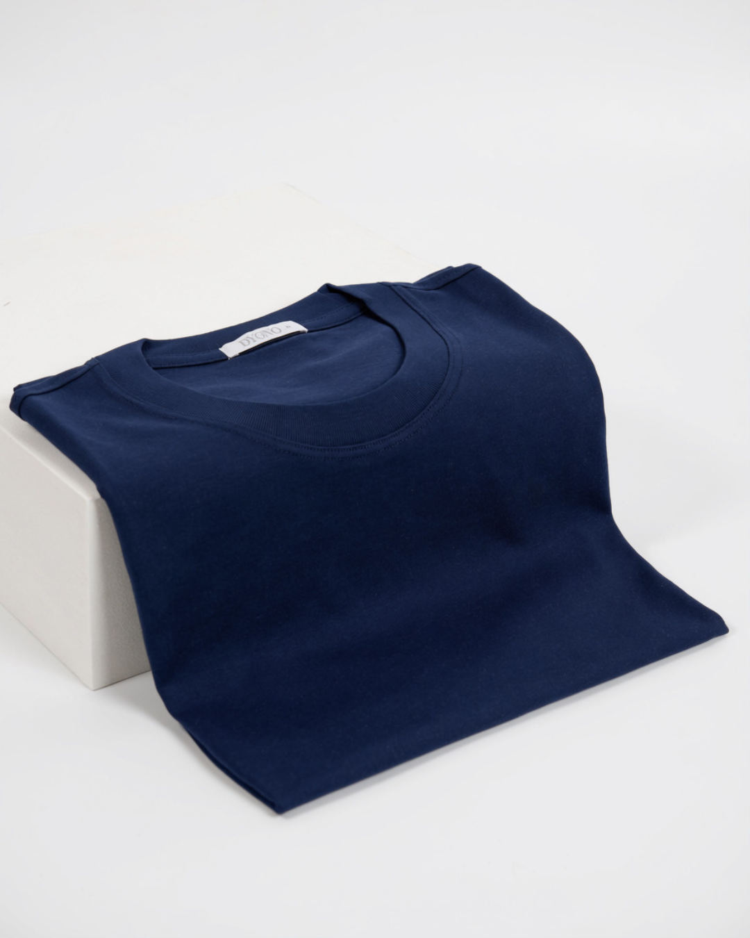 Navy blue pima cotton basic t-shirt